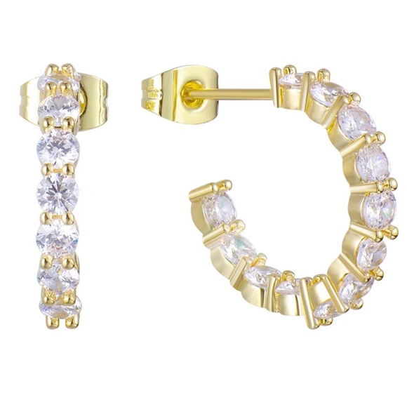 gold earrings from Evry Jewels. - Picture 2 of 4